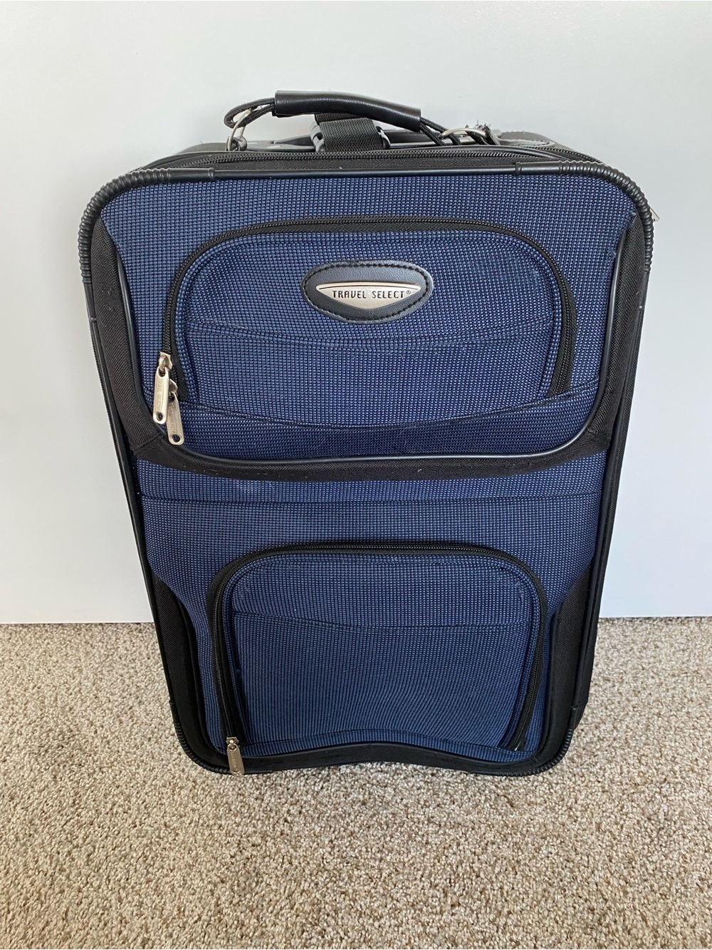 Navy Softside Carry-On Luggage